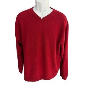 Cezani mens L mongolia knitted 100% cashmere v neck knitted sweater